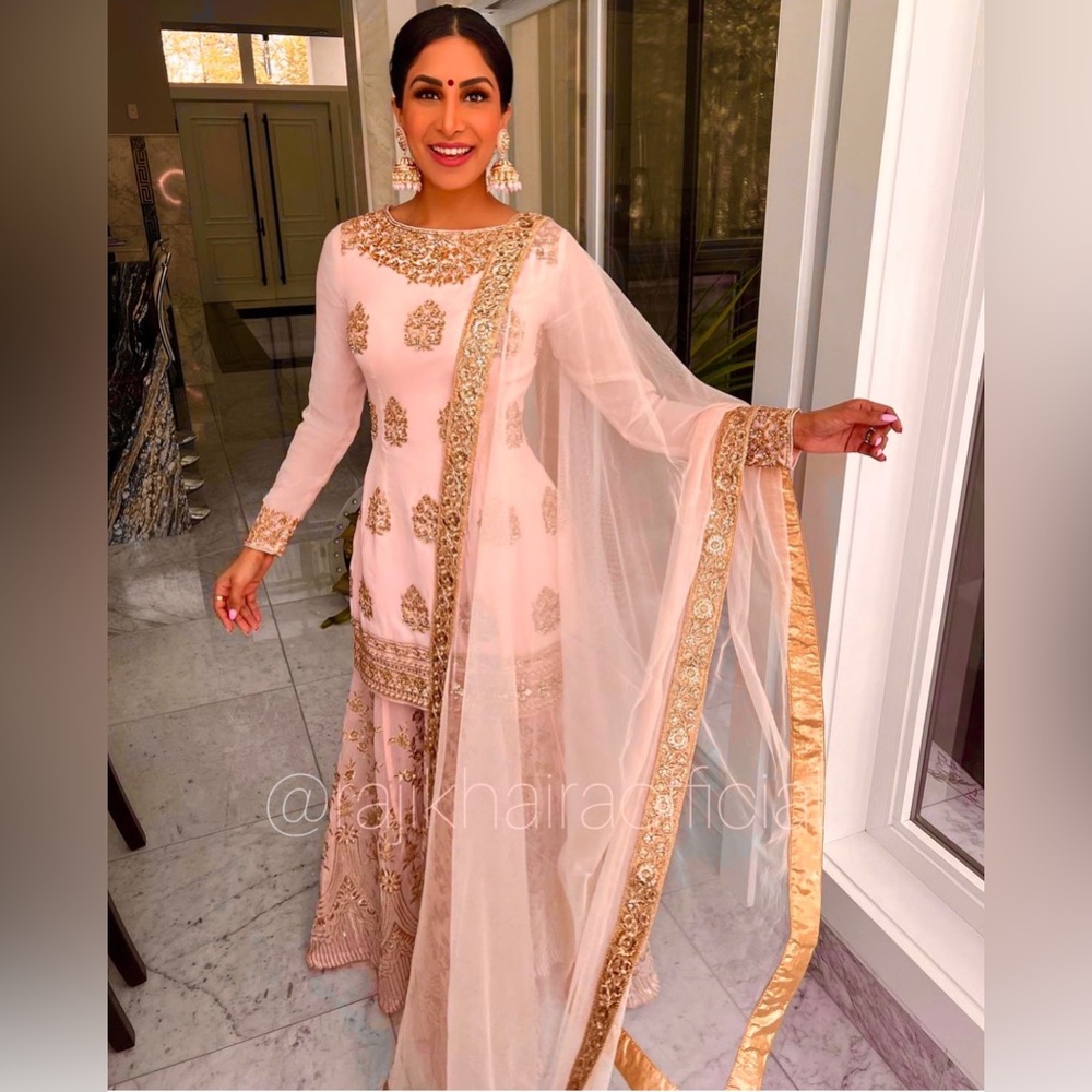 Heavy Faux Georgette With Heavy Siquans Embroidery Work With Full Sleeves Dress
